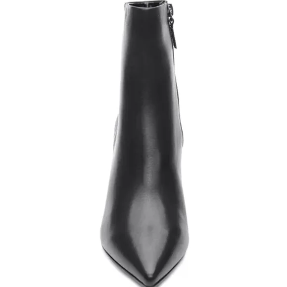 SANCTUARY Women's Pacer Pointed Toe Wedge Booties. Size 10. Color Black. - Picture 3 of 12